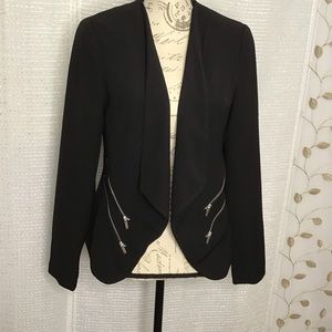 Donna Moore Black Jacket with Zippers